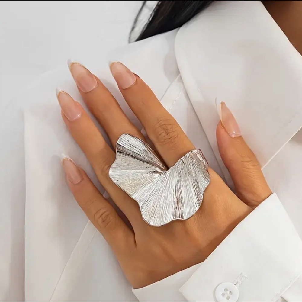 Silver Statement Ring - image 1